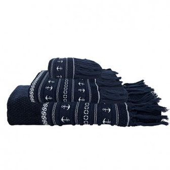 Marine Business Santorini handdoekset Anchors Navy blue