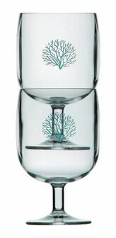 Mare stapelbaar Wijnglas Blue