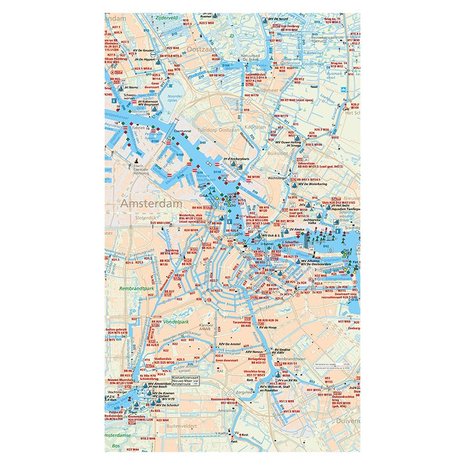 Landkaart dekbedovertrek Amsterdam