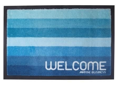 Marine Business Welcome Deurmat Stripes