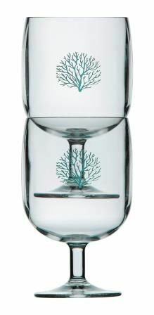 Mare stapelbaar Wijnglas Blue