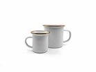 Barebones Emaille Espresso kopjes Set - Egg Shell