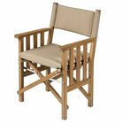 Regisseursstoel II met forza beige kussens - ongeolied Regisseursstoel II met forza beige kussens - ongeolied