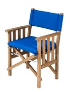 Regisseursstoel II kobalt blauw kussens  - ongeolied Regisseursstoel II kobalt blauw kussens  - ongeolied