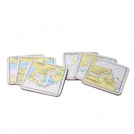 Waterkaart onderzetters