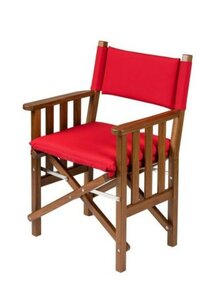 Regisseursstoel II Forza rood kussens  - ongeolied