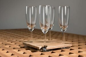 ARC Marine Teak Wijnglashouder voor blokroostertafel