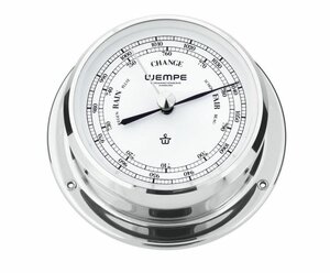 Wempe Barometer Skiff Verchroomd Messing